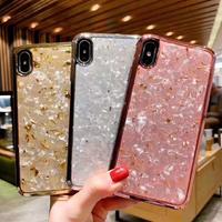 hot selling Luxury full rhinestone glitter bling diamond flash powder plating soft silicone cell phone case for iphone XS