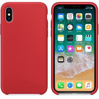 For iPhone XS Case Liquid Silicone, Silicone Case Gel Rubber Shockproof Cover Case for iphone 8
