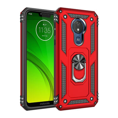 Hot sales Tpu+PC Anti Shock Magnetic Ring Phone Case For Moto G7 Power