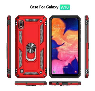Ring TPU PC Mobile Cover Magnetic Adsorption Cell Phone Case for Galaxy A10