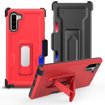 for Samsung Note 10 Case Car Holder Stand Magnetic Bracket, for iphone Credit card can be inserted with a back clip phone case