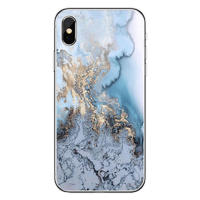 Soft Silicone TPU Colorful Gradient Marble Phone Case for iPhone Xs Max 8 Plus