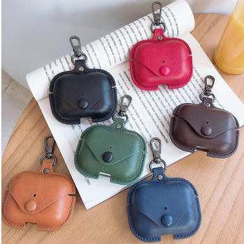 Hot Sale for Airpods Pro Case Leather 3 Luxury PU Bag for Apple for Airpod Pro Anti Lost Protect