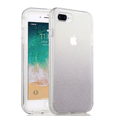 RD Acrylic Gradient Color Transparent Phone Case For iphone 7/8 Clear