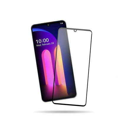 Silk screen shockproof toughened glass film is suitable for LG V60 thinq mobile phone protection