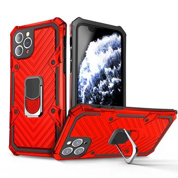 With Stand Luxury Magnetic Matte Armor TPU PC Mobile Shockproof  Finger Ring Original  Custom Case for iPhone 7/8/x/xr/11/12 pro max