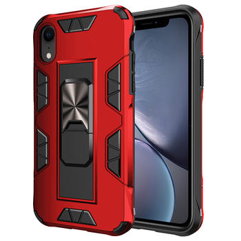 2020 New Invisible Magnetic Hybridc Car Kickstand Shockproof PC+TPU Phone Case For iphone XR  SE2 12 pro max